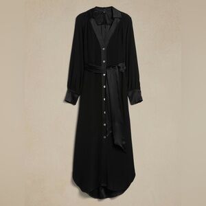 Banana Republic- Felisa Midi Shirtdress - Black